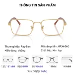 Ray-Ban 0RX6560 Gọng Kính Chính Hãng Luxottica