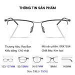 Gọng Kính Ray-Ban 0RX7554 - Tem Chính Hãng Luxottica