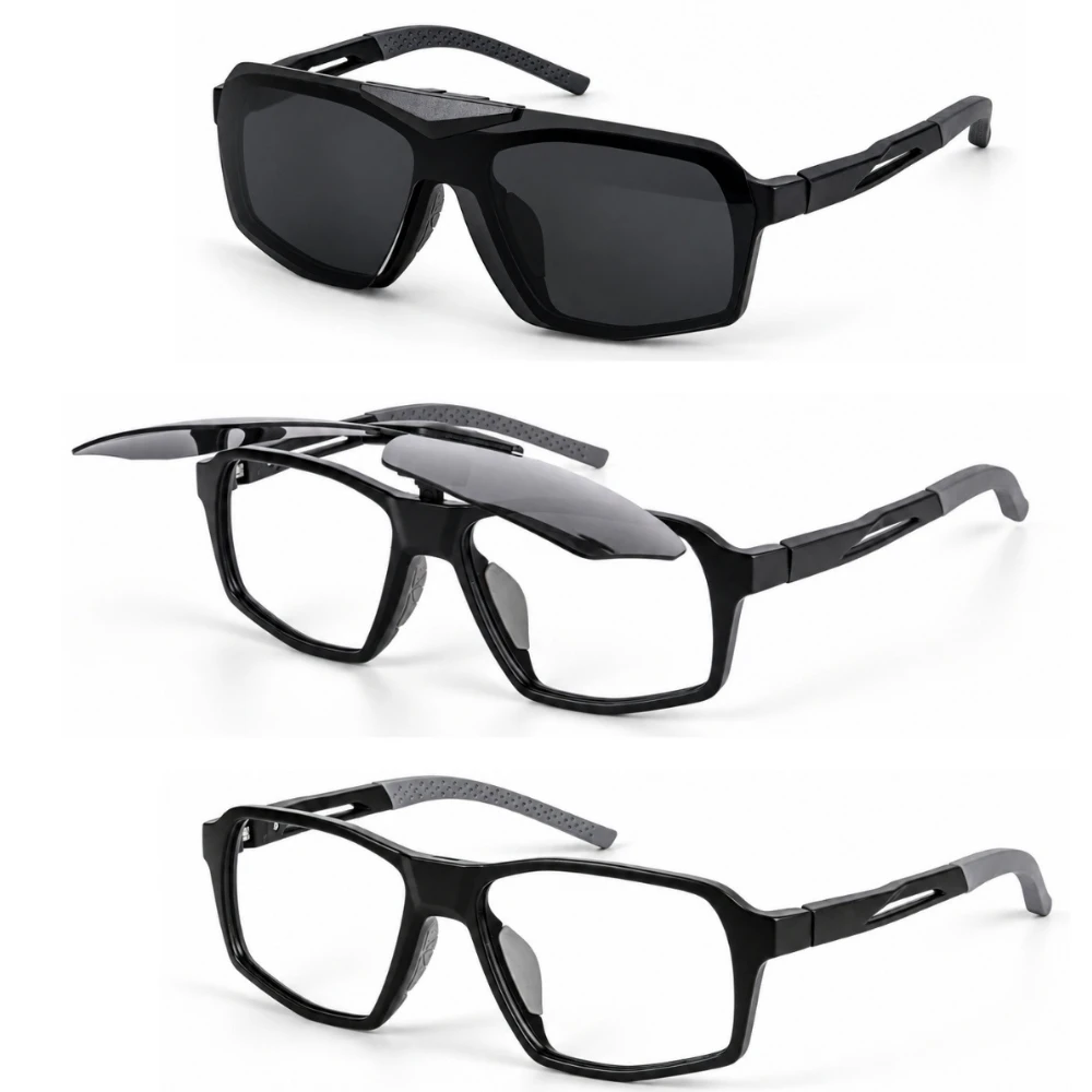 Gọng kính thể thao Mason 8561 kèm kẹp Polarized chống UV