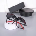 Gọng kính thể thao Mason 8565 kèm kính mát lật phân cực chống UV màu đen đỏ