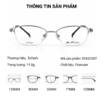 Exfash EF83250T Gọng Kính Titanium Nửa Viền Chính Hãng