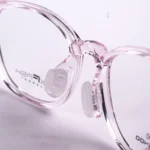 Gọng kính trẻ em Exfash EF45400 vuông bo tròn TR90 màu hồng chính hãng