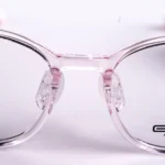 Gọng kính trẻ em Exfash EF45400 vuông bo tròn TR90 màu hồng chính hãng