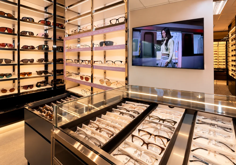 Không gian trưng bày kính tại EssilorLuxottica Buying Days N2 2026