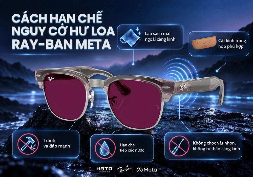 Hư loa Ray-Ban Meta bị rè mất tiếng và 7 cách khắc phục