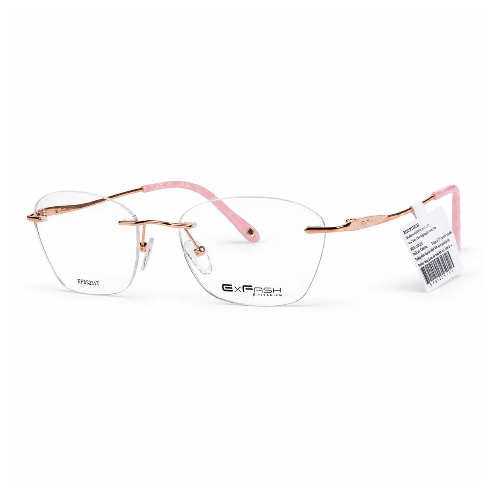 Kính không gọng Exfash EF85251T Titanium chính hãng