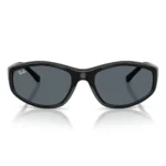 Kính Mát Ray-Ban 0RB2228 chính hãng Luxottica gọng đen bóng tròng xanh dáng đa giác