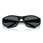 Kính Mát Ray-Ban 0RB2228 chính hãng Luxottica gọng đen bóng tròng xanh dáng đa giác