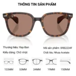 Kính Mát Ray-Ban 0RB2234F Brunel | Chính Hãng