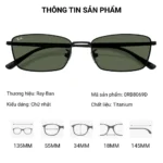 Kính mát Ray-Ban 0RB8069D Titanium chính hãng