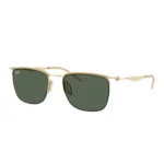 Kính mát Ray-Ban 0RB8550 gọng vàng tròng xanh lá