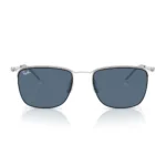 Kính mát Ray-Ban 0RB8550 chính diện gọng bạc tròng xanh
