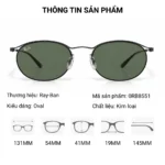 Kính Mát Ray-Ban 0RB8551 chính hãng Luxottica