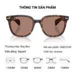 Kính Mát Ray-Ban Brunel ii 0RB2235F - Tem Chính Hãng Luxottica