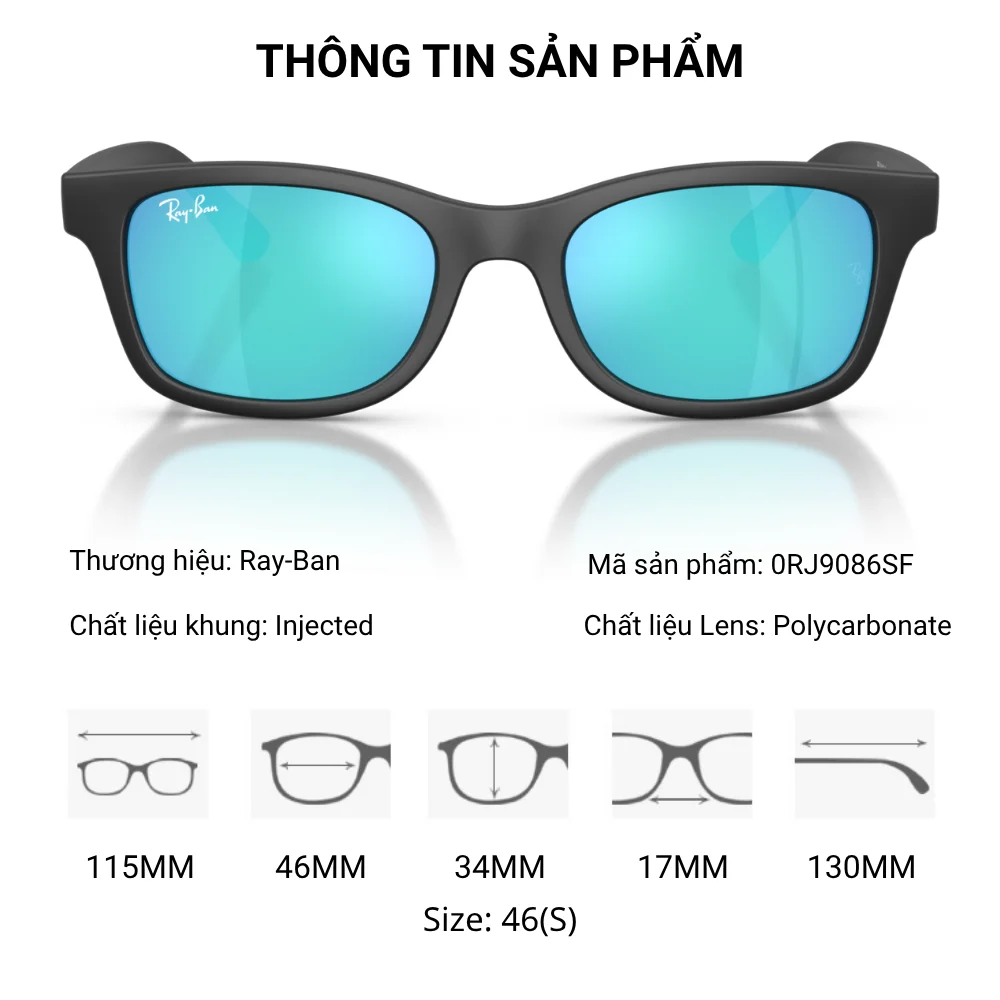 Kính mát trẻ em Ray-Ban 0RJ9086SF