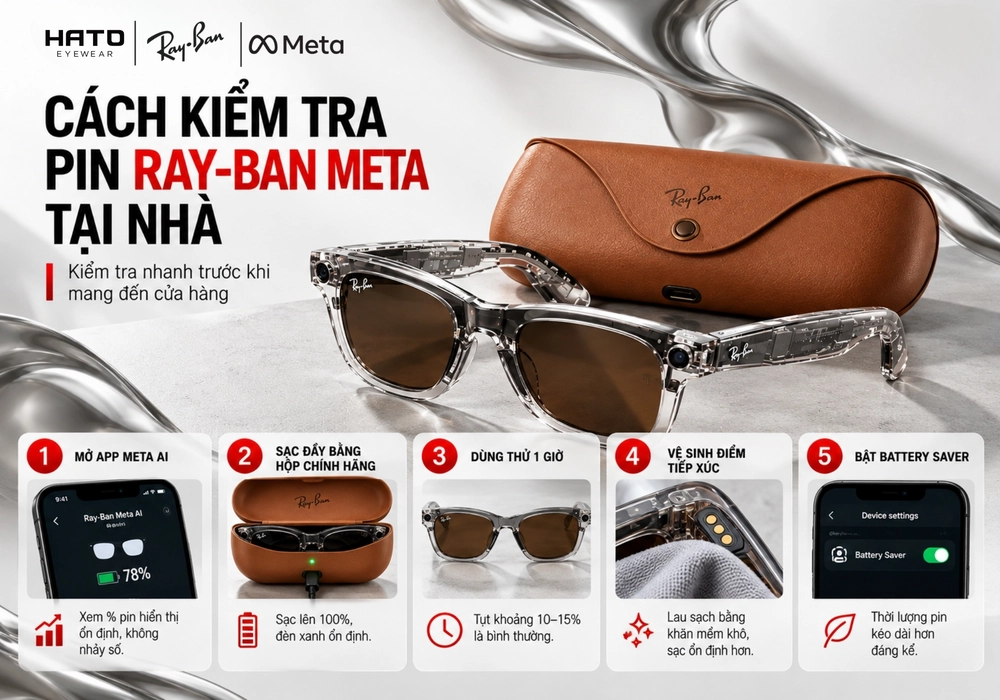 Pin Ray-Ban Meta Nhanh Hết?