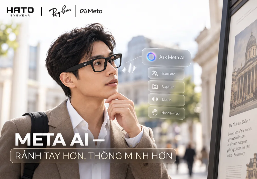 Meta AI trên Ray-Ban Meta Gen 3 hỗ trợ điều khiển rảnh tay